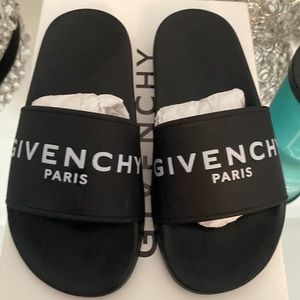 Girls Givenchy kids logo slides